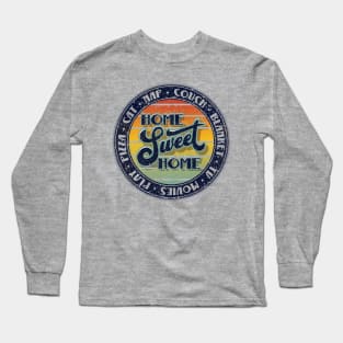 Retro Home Sweet Home Long Sleeve T-Shirt